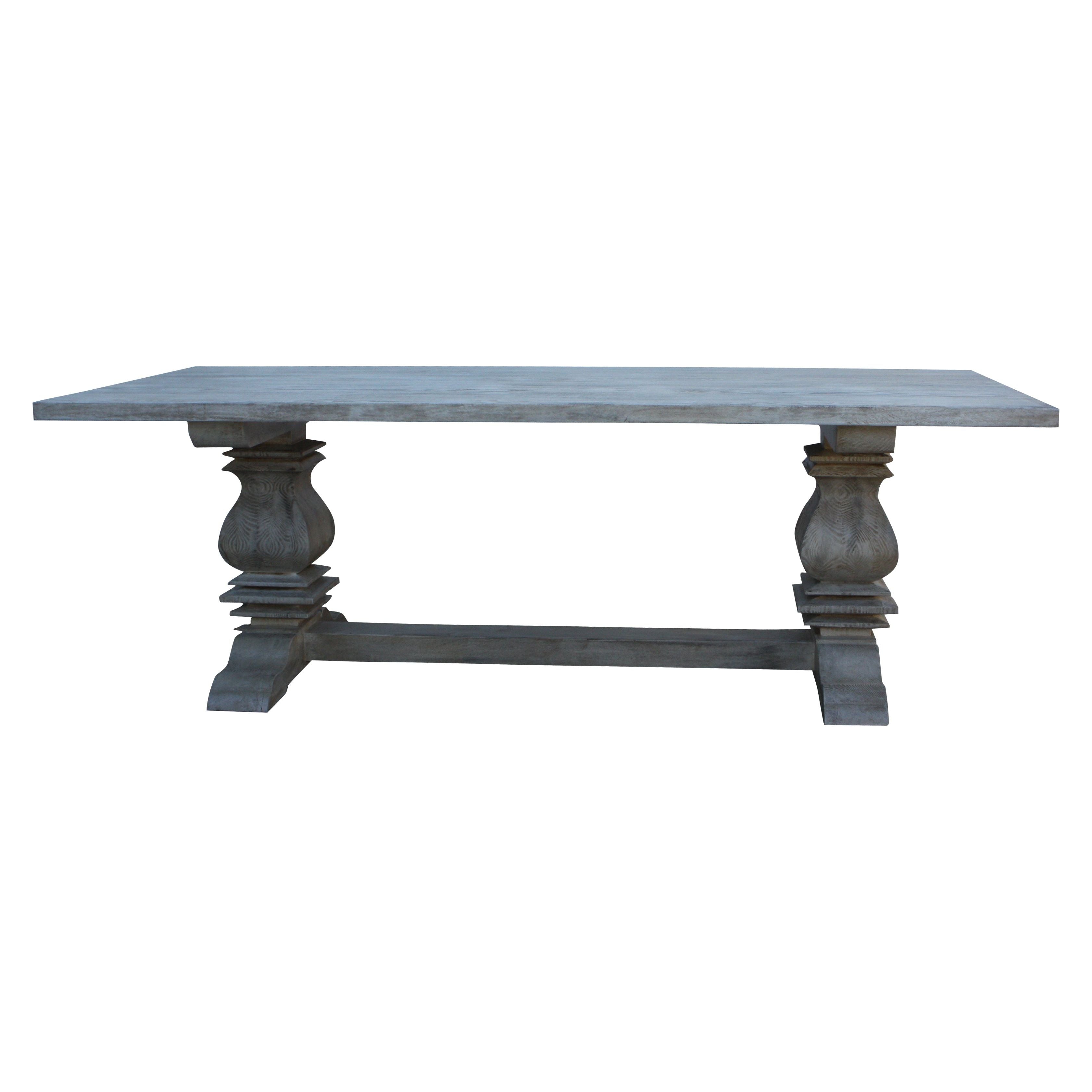 Paloma salvaged reclaimed wood rectangular trestle dining set by inspire q online artisan