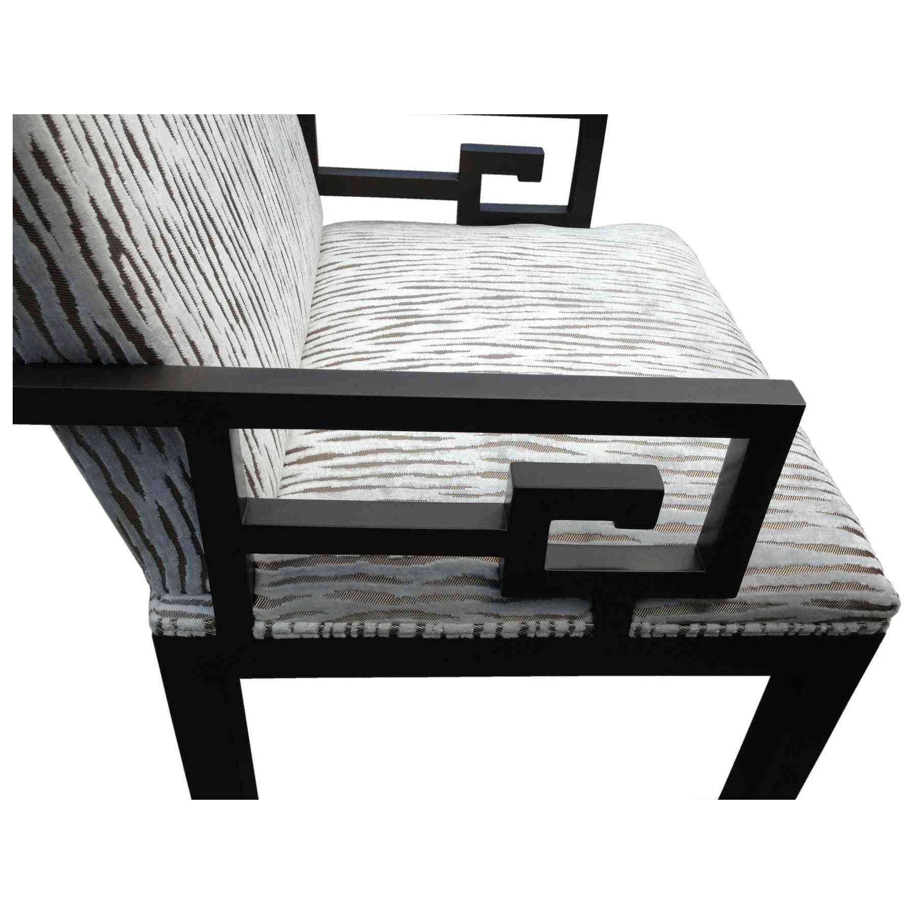 Greek key accent chair hot sale