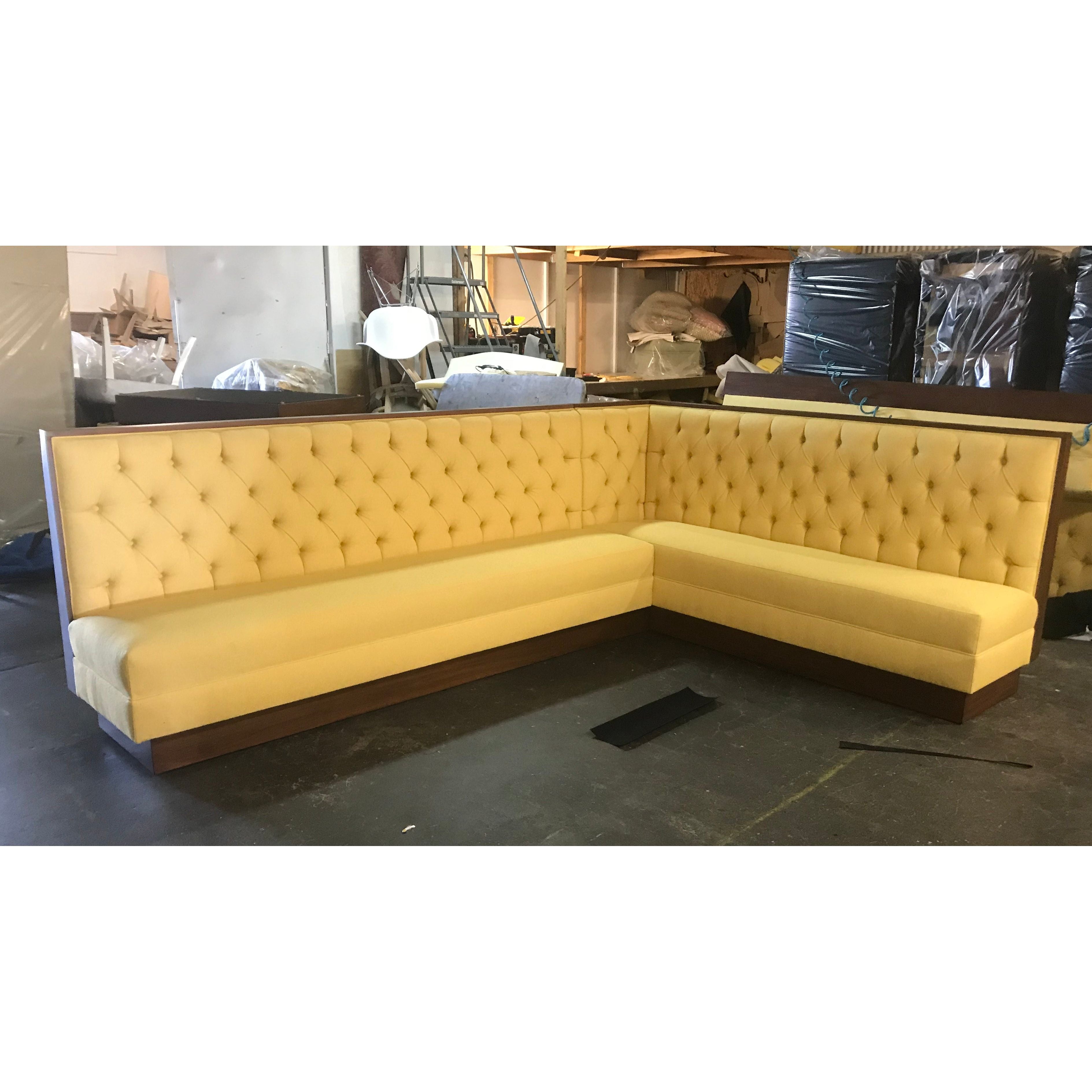 Custom upholstered dining online bench